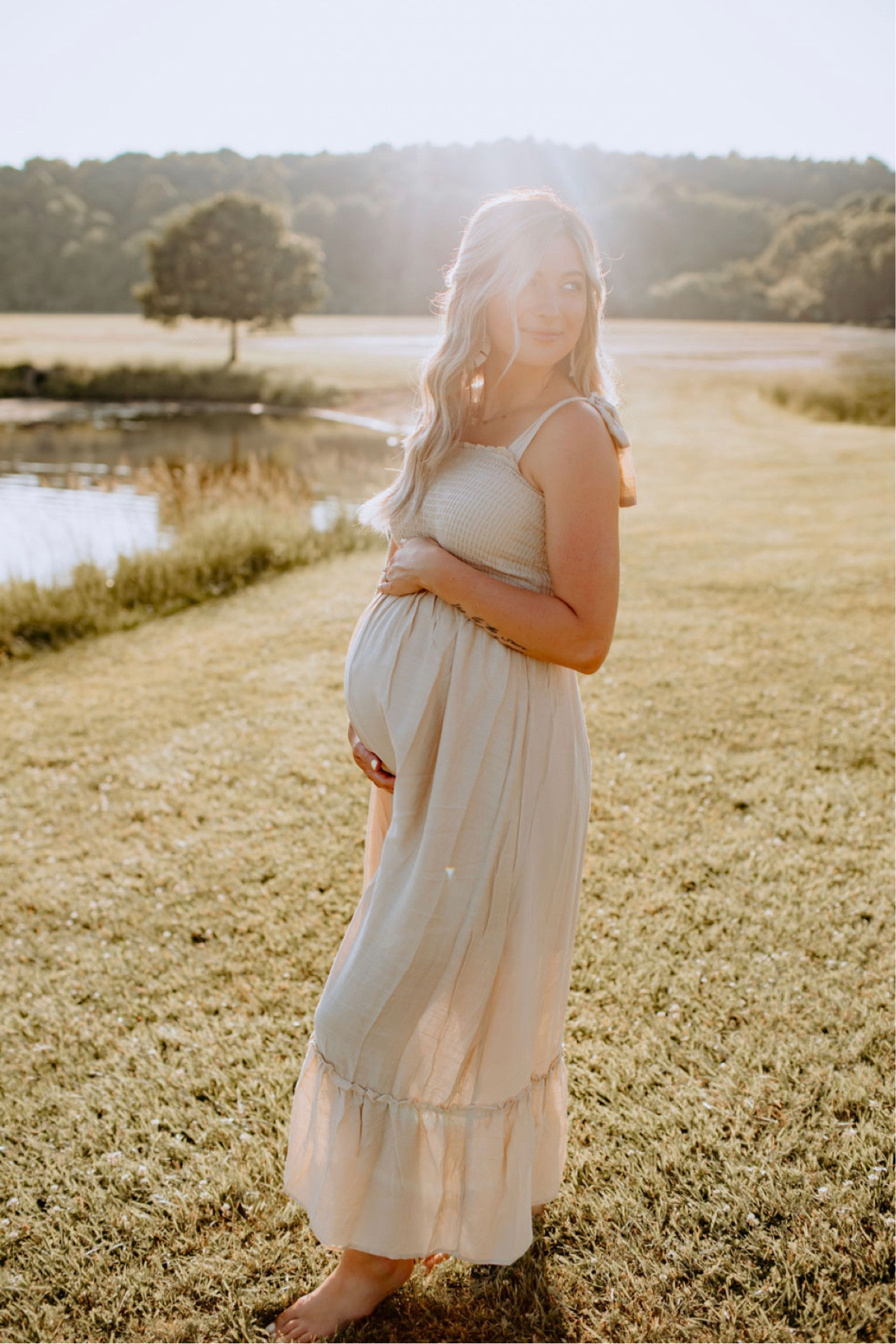 Beautiful Maternity Dress💛
Wearing a size small.
160 lbs 5”7 
I’m currently back to my pre pregnancy size & this dress fits post pregnancy perfectly also😍
Soft fabric & amazing quality.

#LTKwedding #LTKbump #LTKbeauty