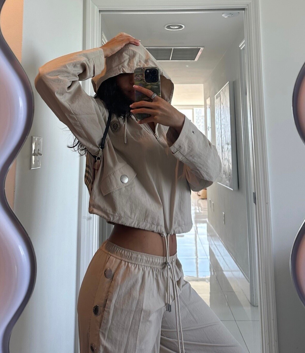 Wearing my new L’Agence set 