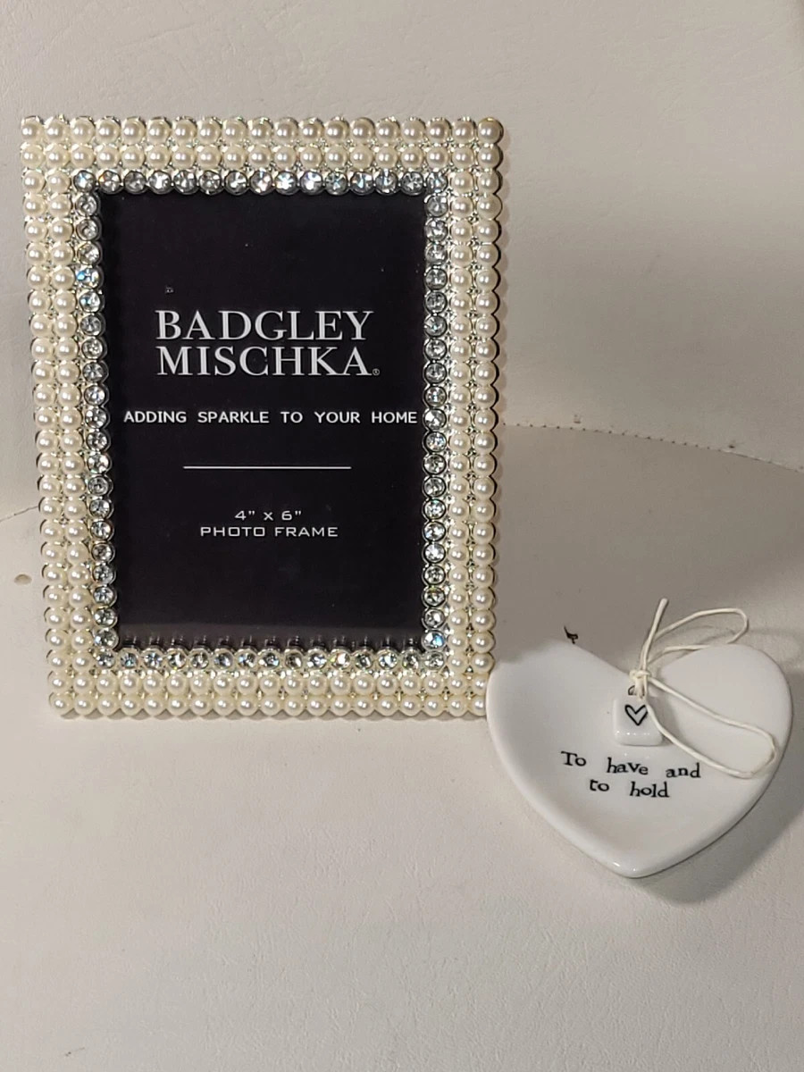 Badgley Mischka Bride Collection Pearl Cluster Jewel Photo Frame 4x6   | eBay | eBay US