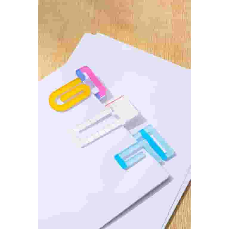 Jumbo Acrylic Paper Clips For Office & School, Assorted Shapes, 3 Count Pack | Walmart (US)