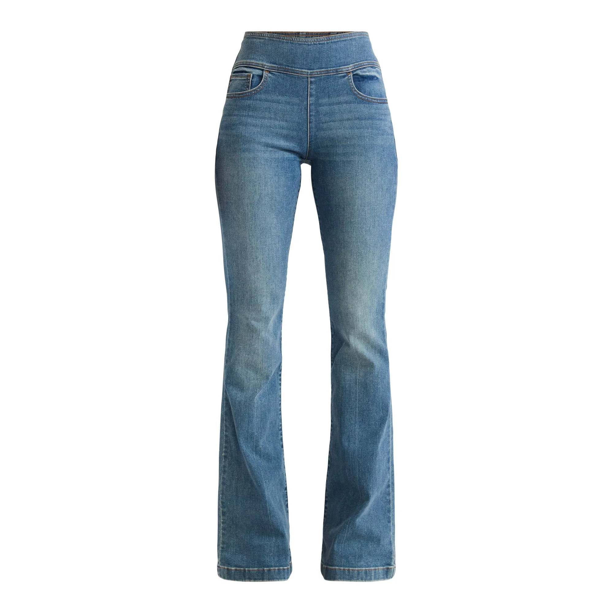 Sofia Jeans Women's Melisa Flare Super High Rise Curve Corset Jeans, 32.5" Inseam, Sizes 0-20 - W... | Walmart (US)