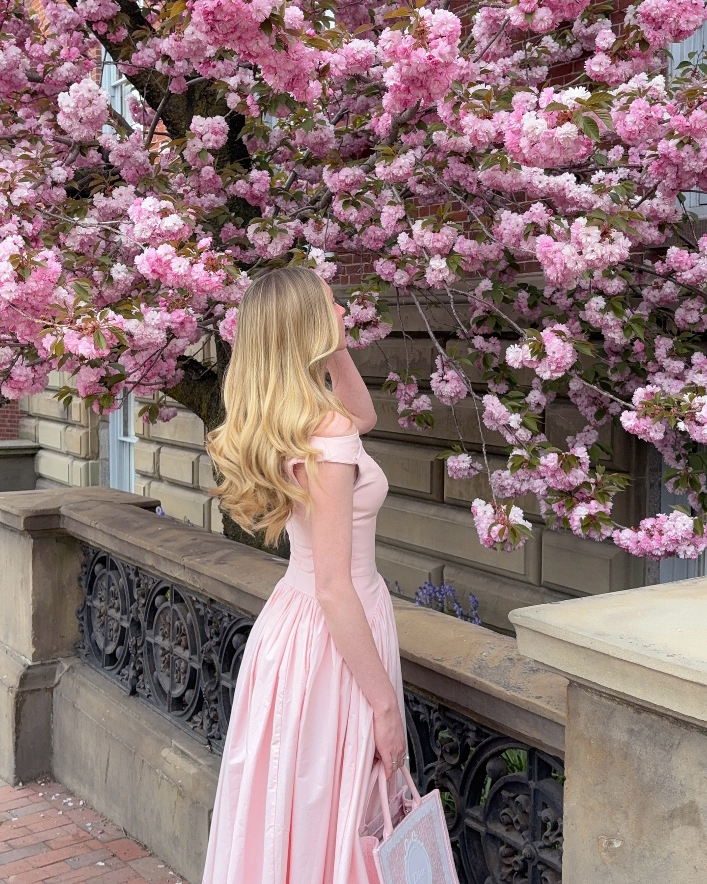 My season has arrived 🎀🌸 @houseofcb

🏷️: #springaesthetic #girlyinspo  #pinterestinspo cherry blossom aesthetic, spring outfit inspiration, house of cb pink midi dress, drop waist pink dress, hair curls inspo, Pinterest girl, sakura pink, spring style