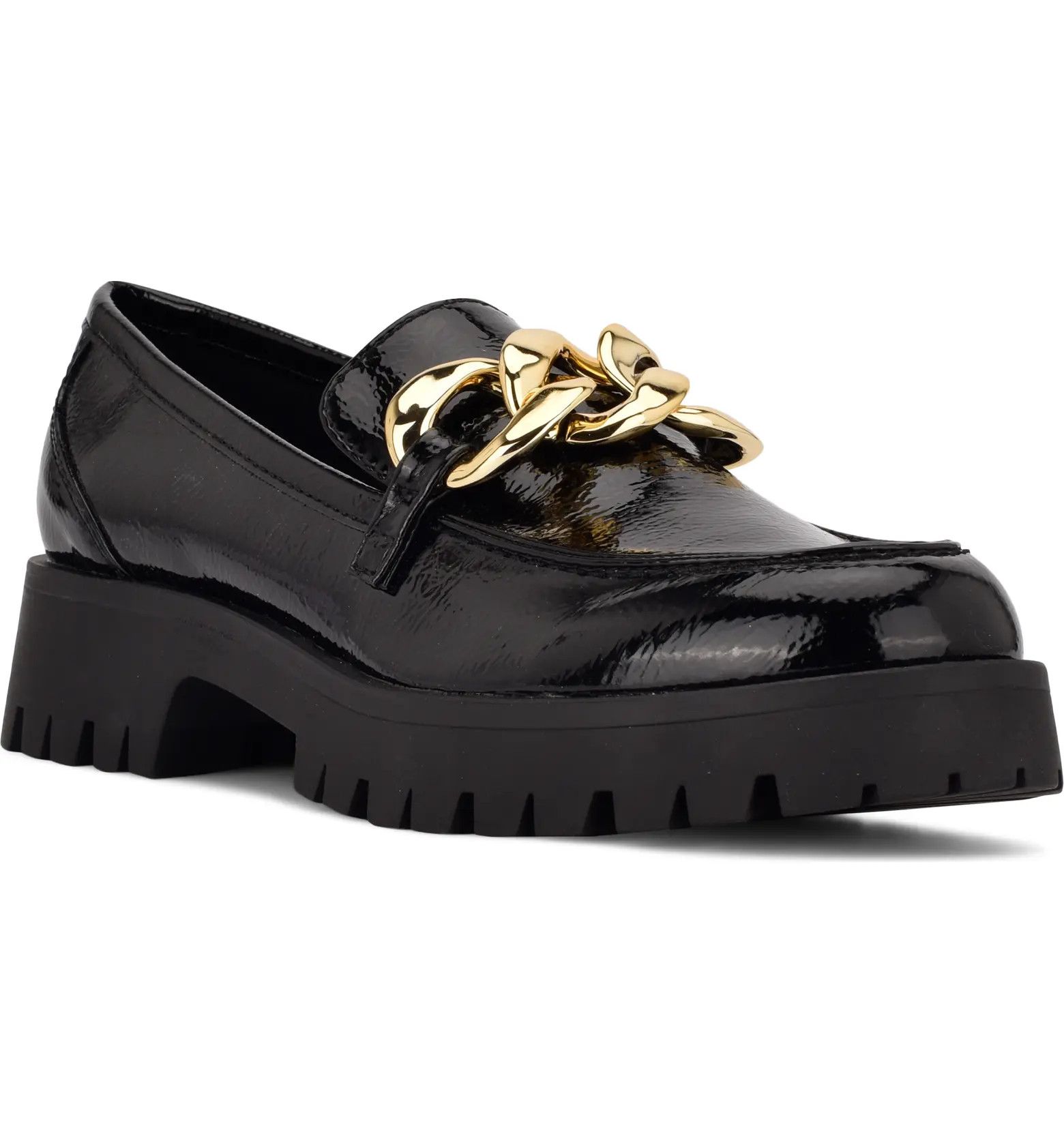 Gracy Chain Faux Leather Platform Loafer | Nordstrom