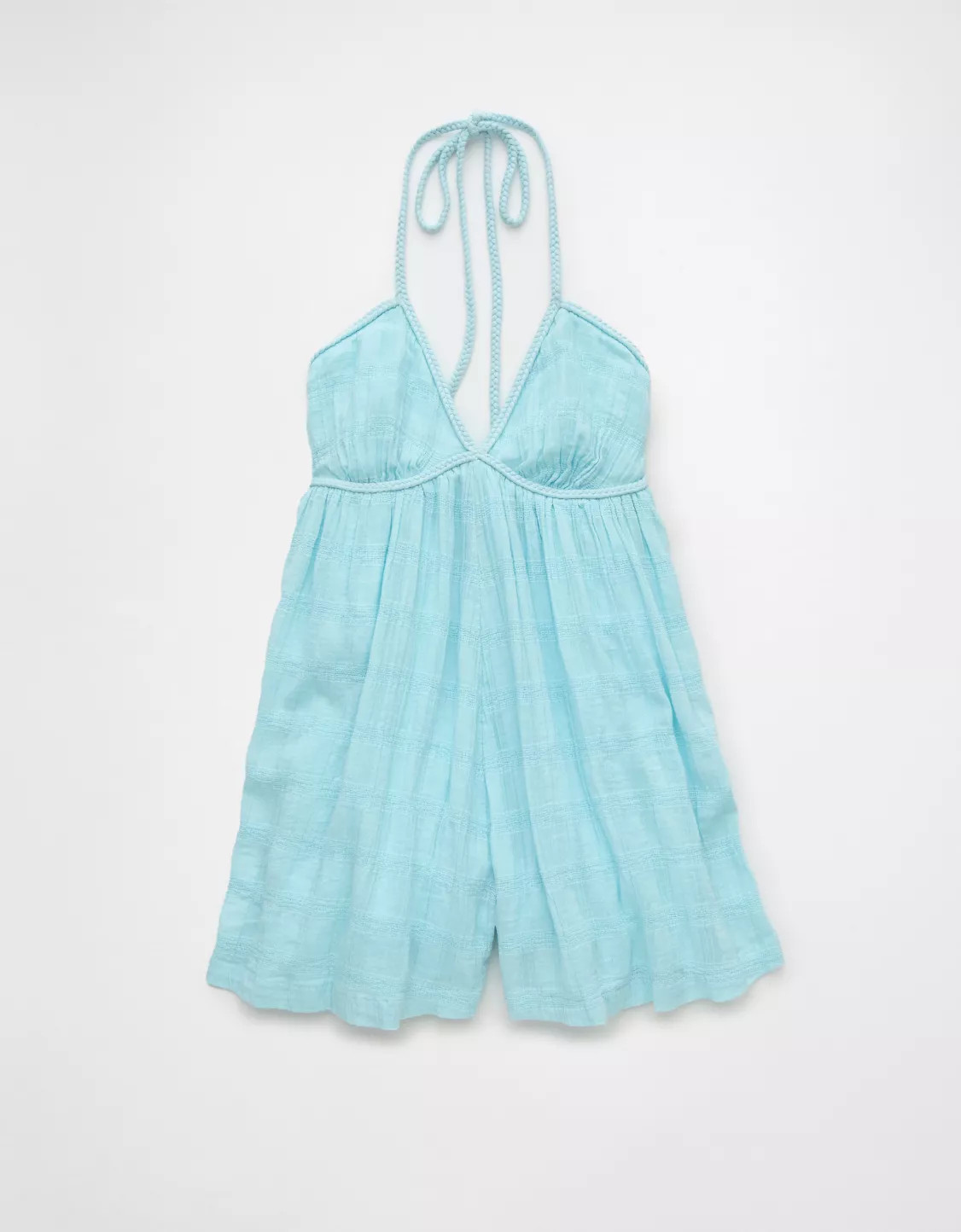 AE Halter Babydoll Romper | American Eagle Outfitters (US & CA)