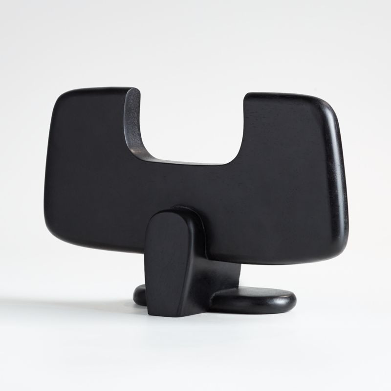 Abstract Wood Bull Decor + Reviews | Crate and Barrel | Crate & Barrel