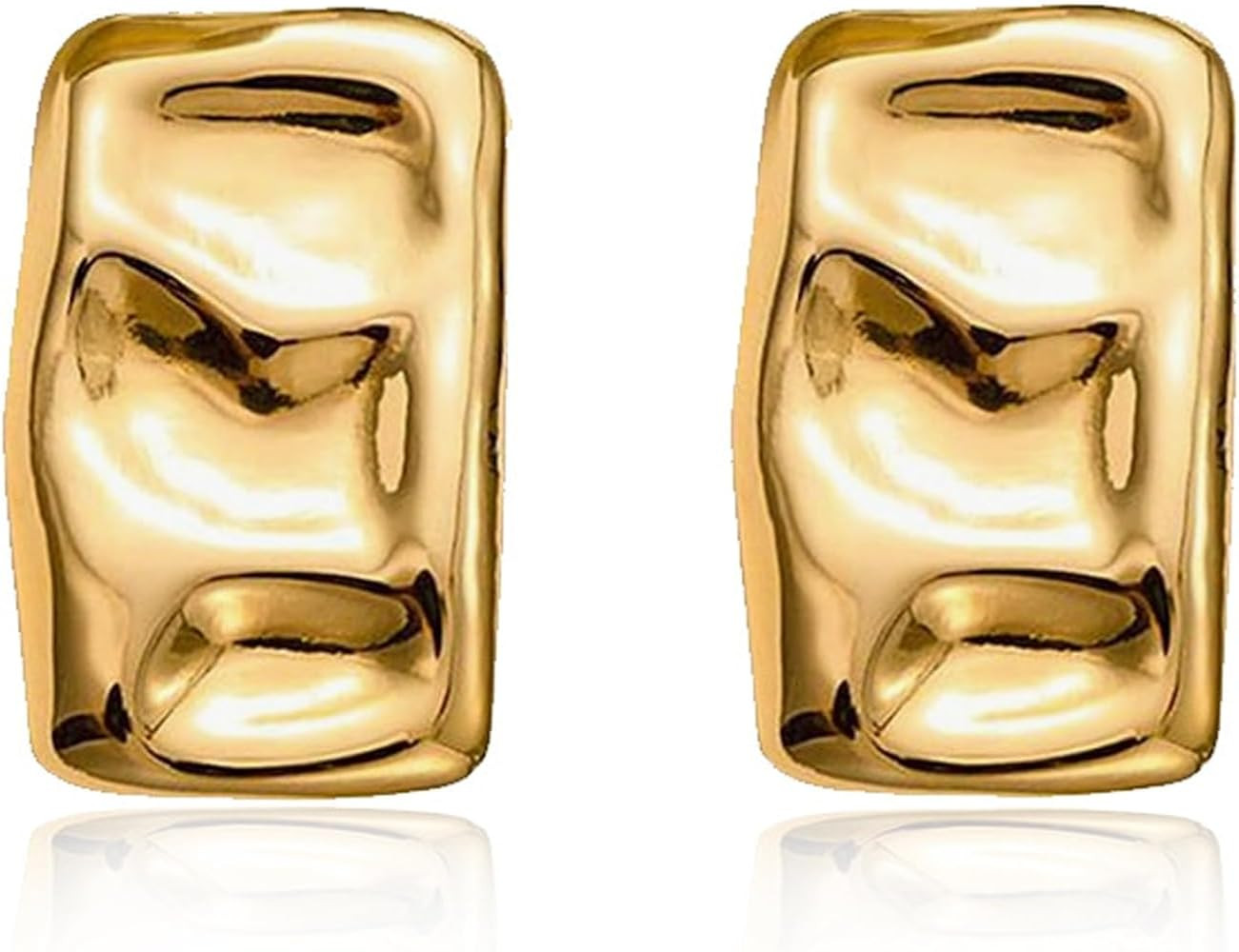 Chunky Gold Earrings for Women Gold Studs Statement Earrings for Women Dainty Gold Jewelry Gifts | Amazon (CA)