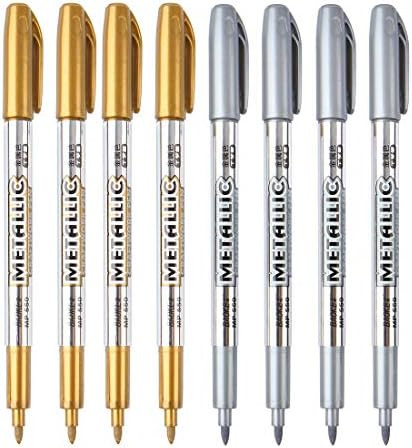MyArTool Metallic Marker Pens, Gold and Silver Metallic Permanent Markers for Artist Illustration... | Amazon (US)