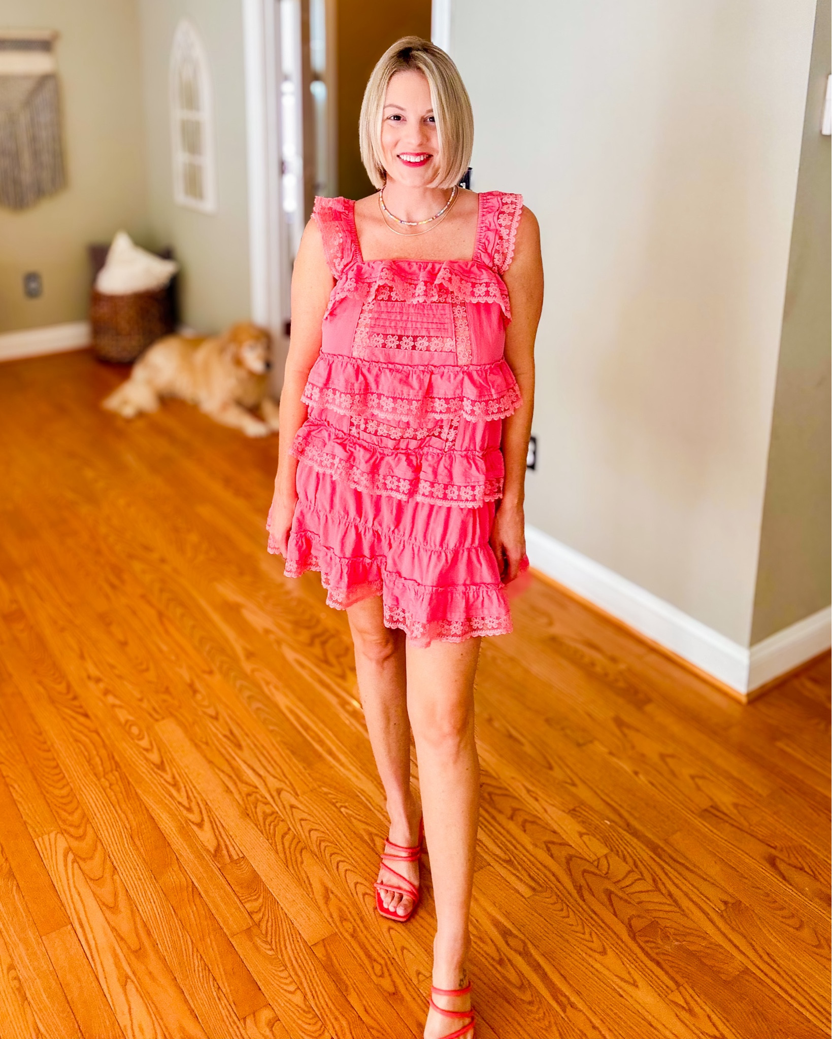 Such a great Free People dress DUPE! Loving this fabulous coral color! Shoes are from Target and a bit old but I’ll link some cute similar ones too! So fun! Wearing size Small for reference. 👗💕✨

#LTKStyleTip #LTKFindsUnder50 #LTKSeasonal