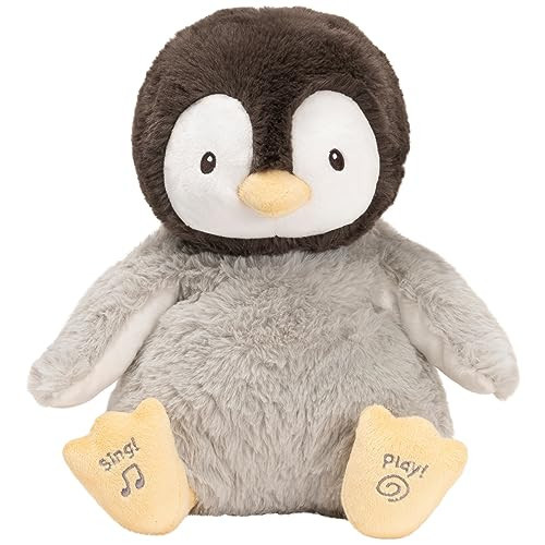 GUND Baby Animated Kissy The Penguin Plush, Singing Stuffed Animal Baby Toy for Ages 0 and Up, Black/White/Grey, 12" | Amazon (US)
