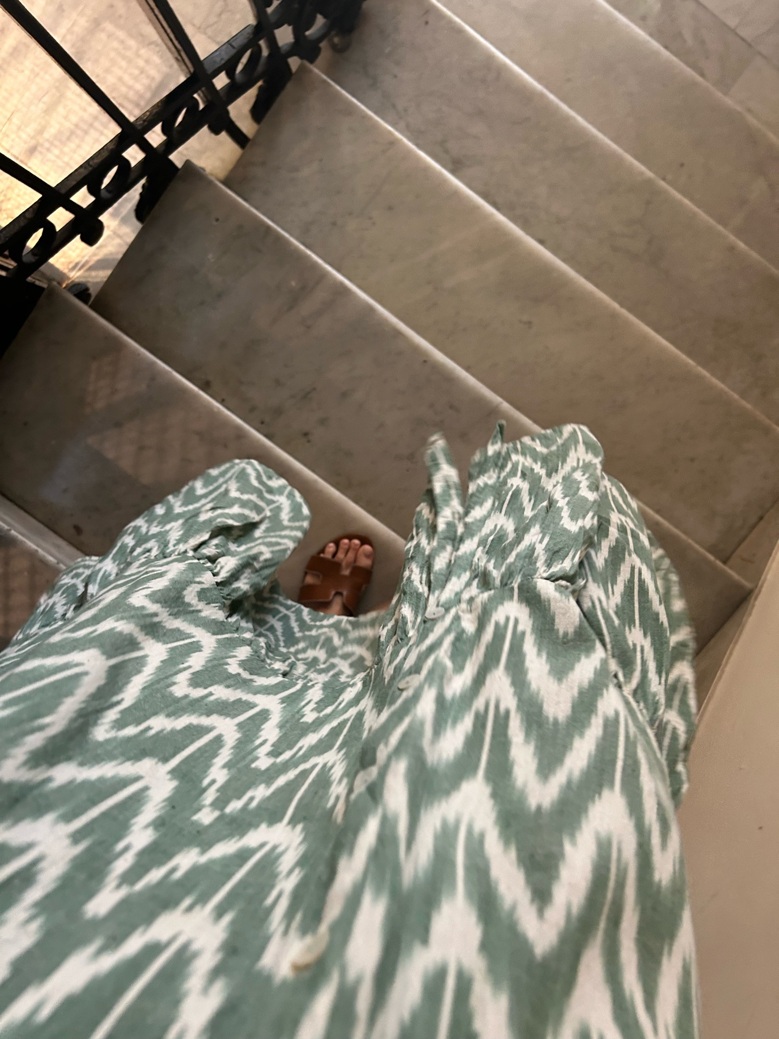 Beautiful oliphant dress 💚 linen ikat for a travel day to Pamplona 

#LTKFind #LTKtravel #LTKSeasonal