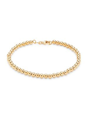 Saks Fifth Avenue Made in Italy 14K Yellow Gold Beaded Bracelet on SALE | Saks OFF 5TH | Saks Fifth Avenue OFF 5TH