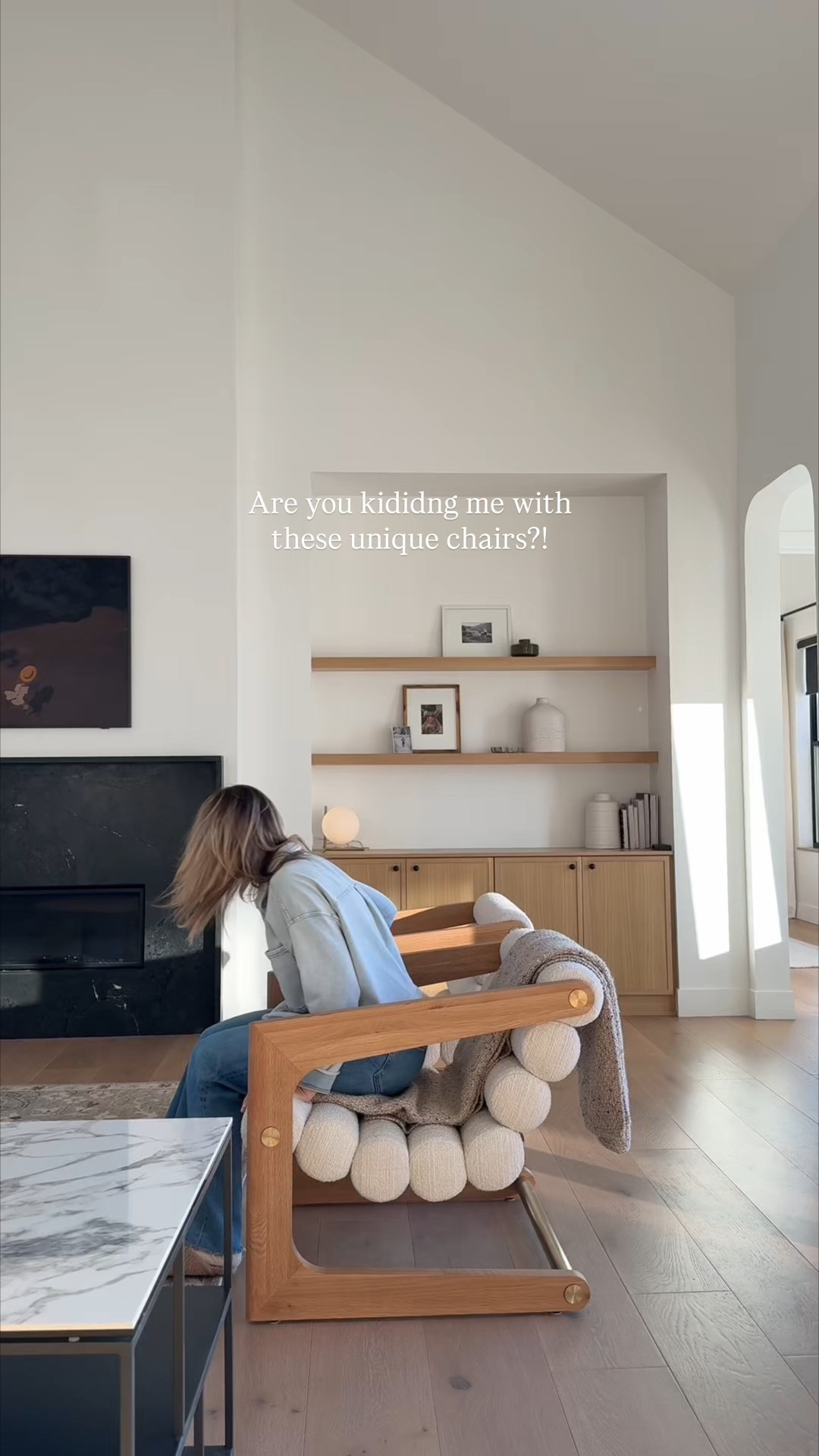Added these modern and unique chairs from Denver Modern to our family room. The white oak and boucle fabric are stunning + they are extra wide and comfy! Super heavy and high quality chairs. @denvermodern #mydenvermodern @shop.LTK #liketkit

#LTKSaleAlert #LTKHome