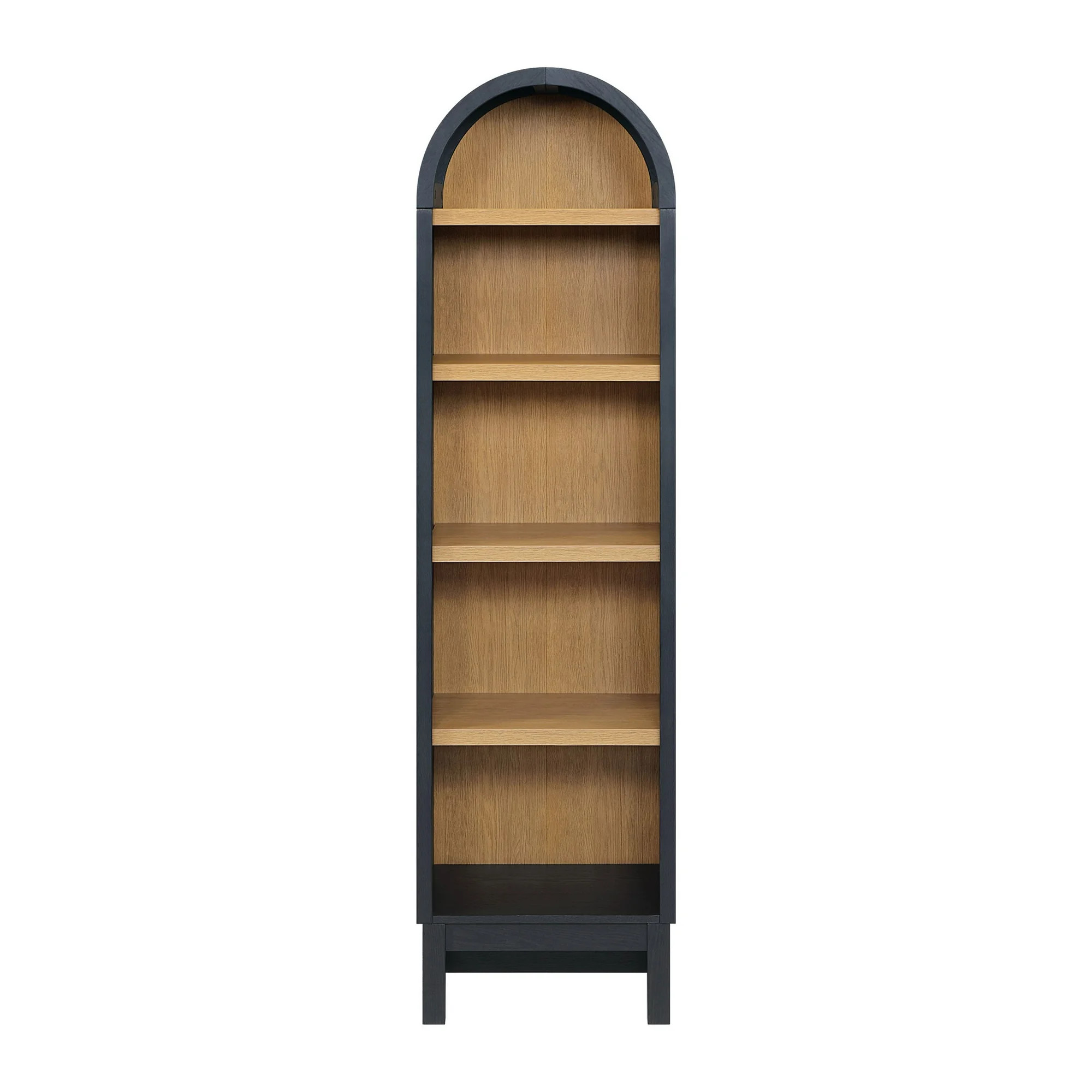 Better Homes & Gardens Juliet Narrow Arch Bookcase, Rich Black Finish - Walmart.com | Walmart (US)