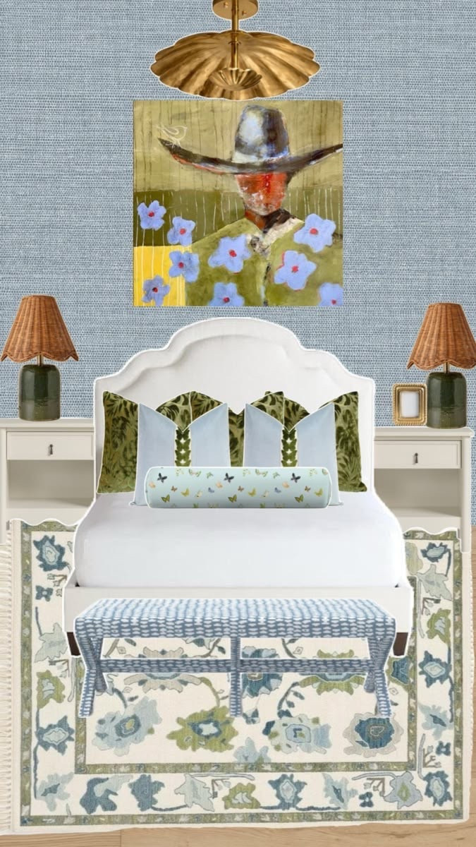 Blue preppy bedroom inspiration #interiordesign #interiordesigner #home #homeinspo #interiorinspo 

#LTKHome #LTKU