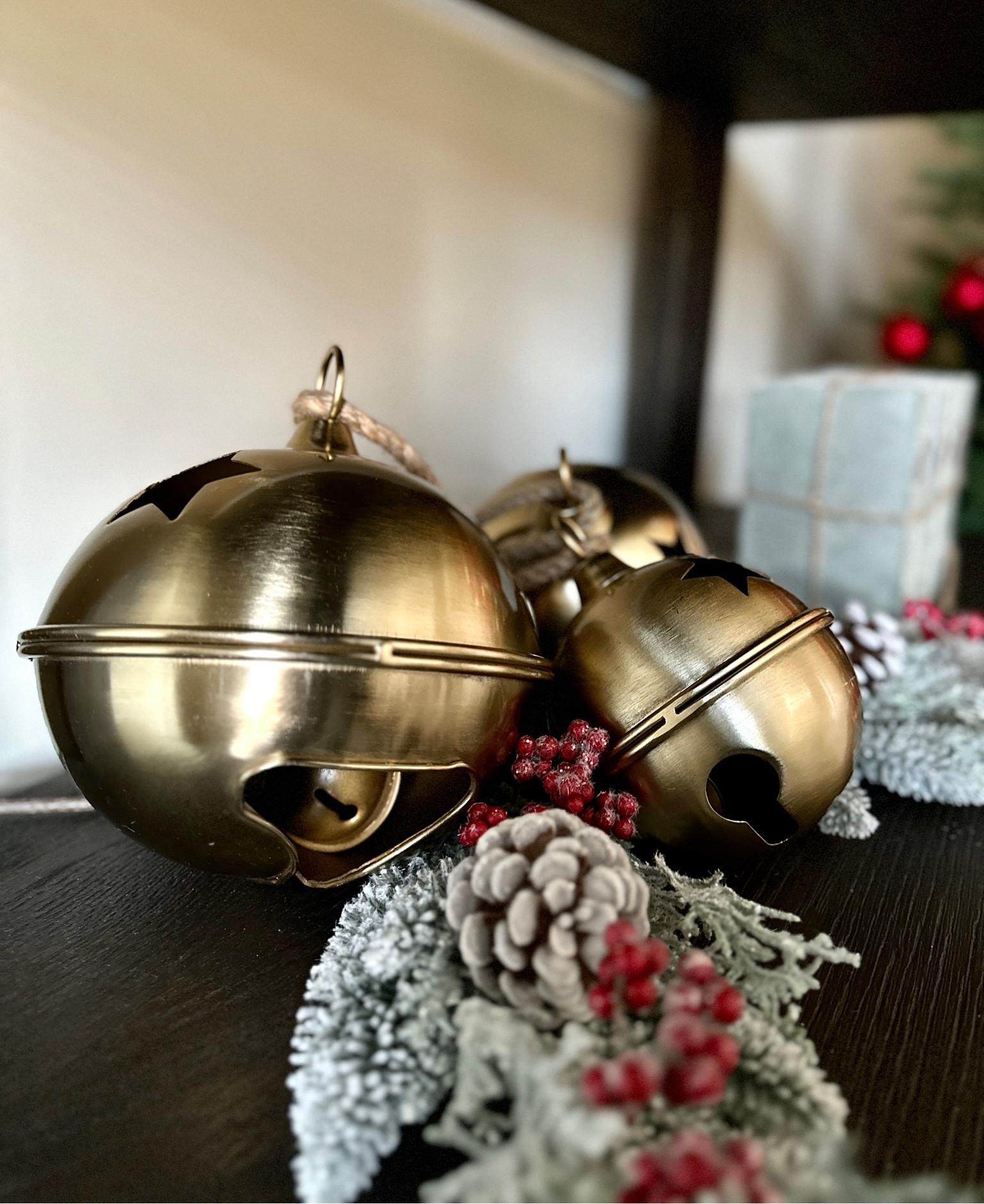 Decorative jingle bells for Christmas shelf styling 

Holiday bells // holiday decor inspo // Christmas bells // holiday stems // flocked stems // Christmas decor inspo

#LTKHoliday #LTKhome #LTKfindsunder100