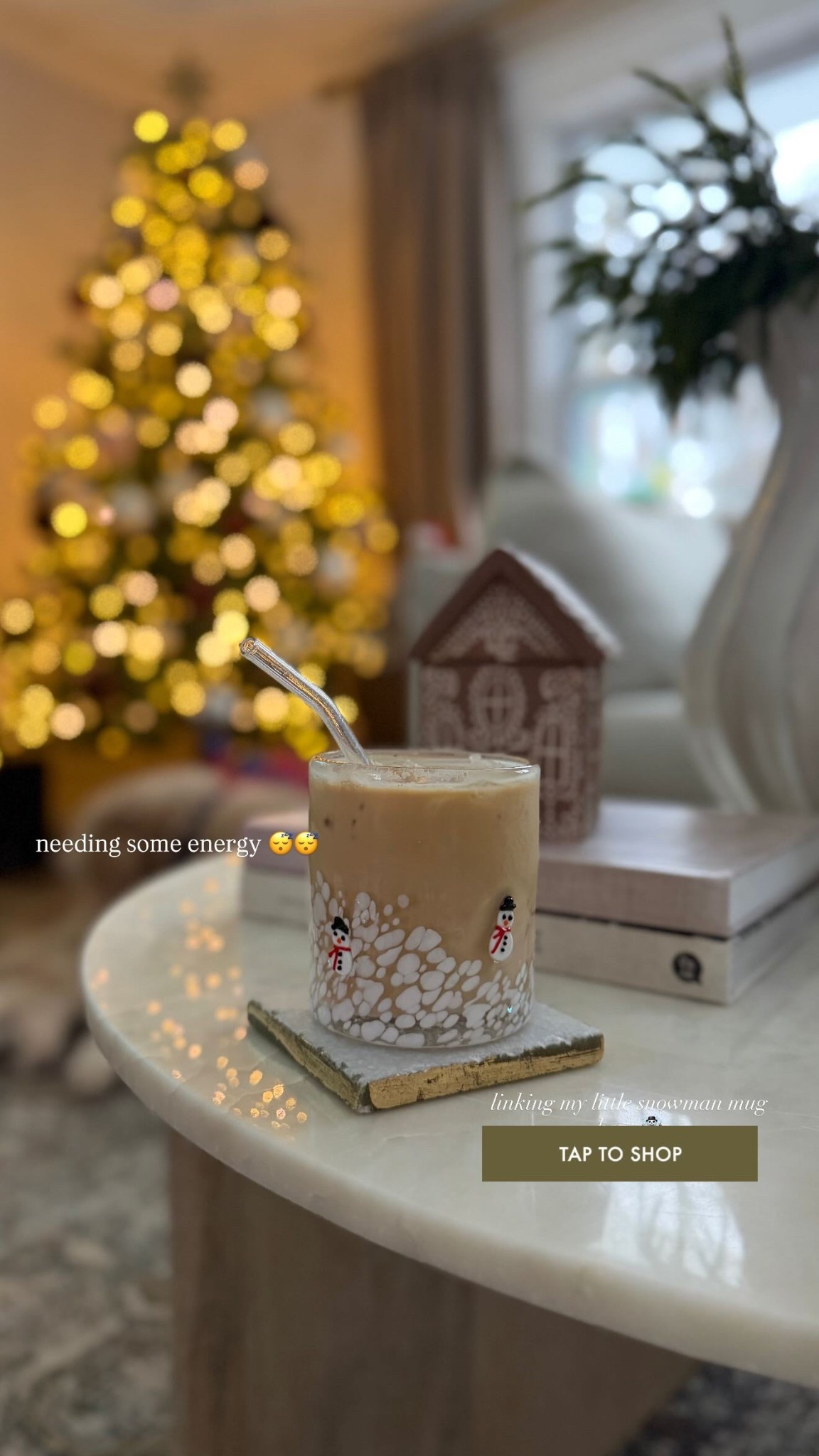 needing some energy 😴😴 linking my little snowman mug here ☃️