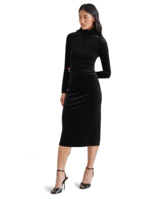 Women's Skyler Velvet Open-Back Midi Dress | Macy's