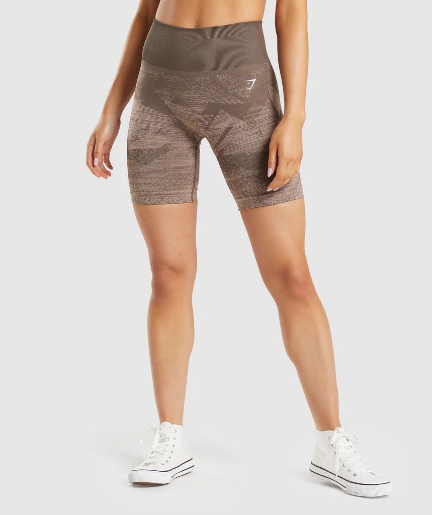 Gymshark Adapt Ombre Seamless Shorts - Triangle | Penny Brown Print | Gymshark (Global)