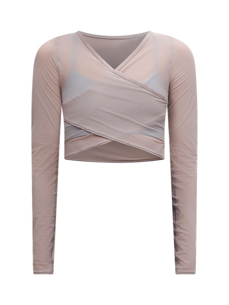 Mesh Wrap-Front Long-Sleeve Shirt | Lululemon (US)