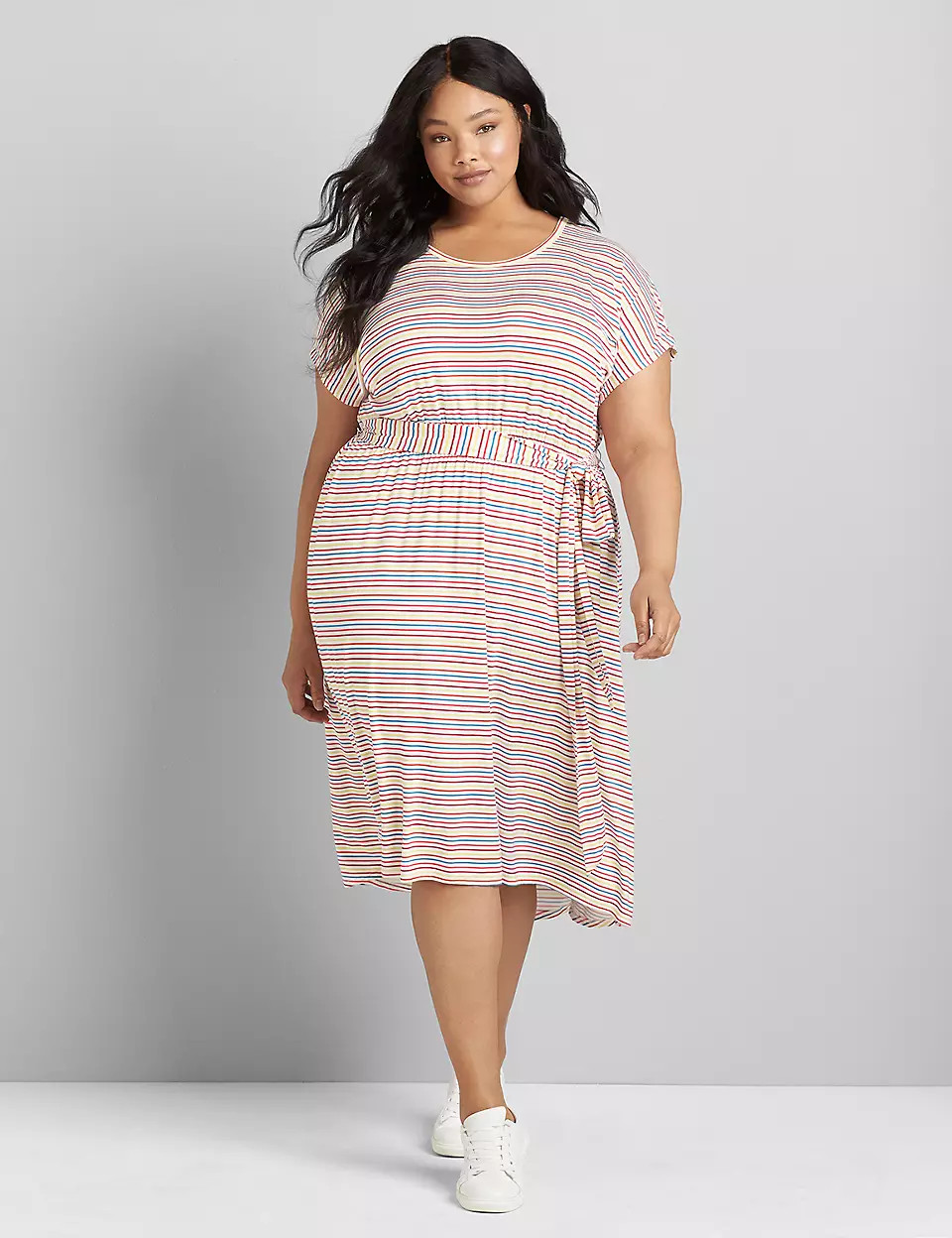 Strappy Back Fit & Flare Dress | Lane Bryant (US)