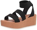 Amazon Essentials Women's Platform Heeled Sandal, Black, 6 M US | Amazon (US)