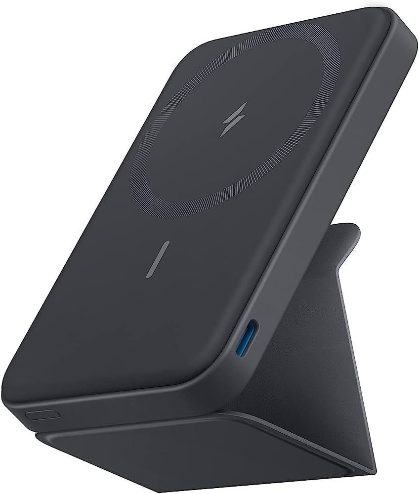 Anker Magnetic Battery, 5,000mAh Foldable Magnetic Wireless Portable Charger with Stand and USB-C... | Amazon (US)