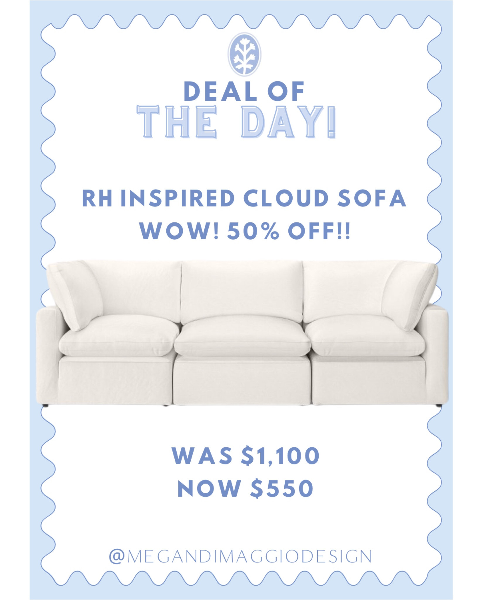 Wow wow wow!! This best selling RH inspired modular cloud sofa/sectional is now 50% OFF!! 🤯🙌🏻🏃🏼‍♀️💨 Available in several different combinations and all in stock!!! An amazing look for less option!!

#LTKSaleAlert #LTKHome #LTKFamily