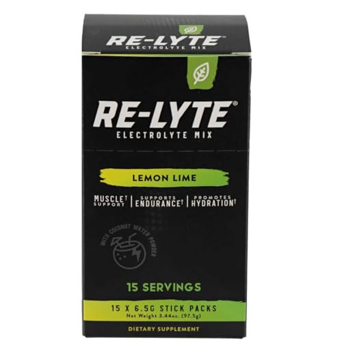 RELYTE Re-lyte Electrolyte Drink Mix Lemon Lime 15 Servings Packets 3.44 oz. | Amazon (US)