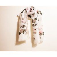 Rose Flower Print Scarf | Etsy (US)