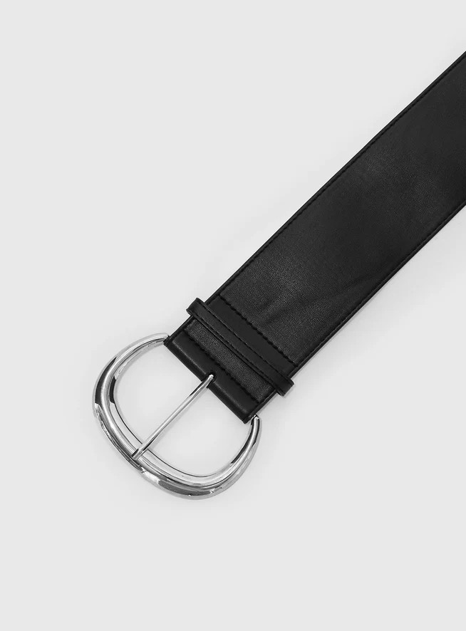 The Other Side Belt Black / Silver | Princess Polly AU