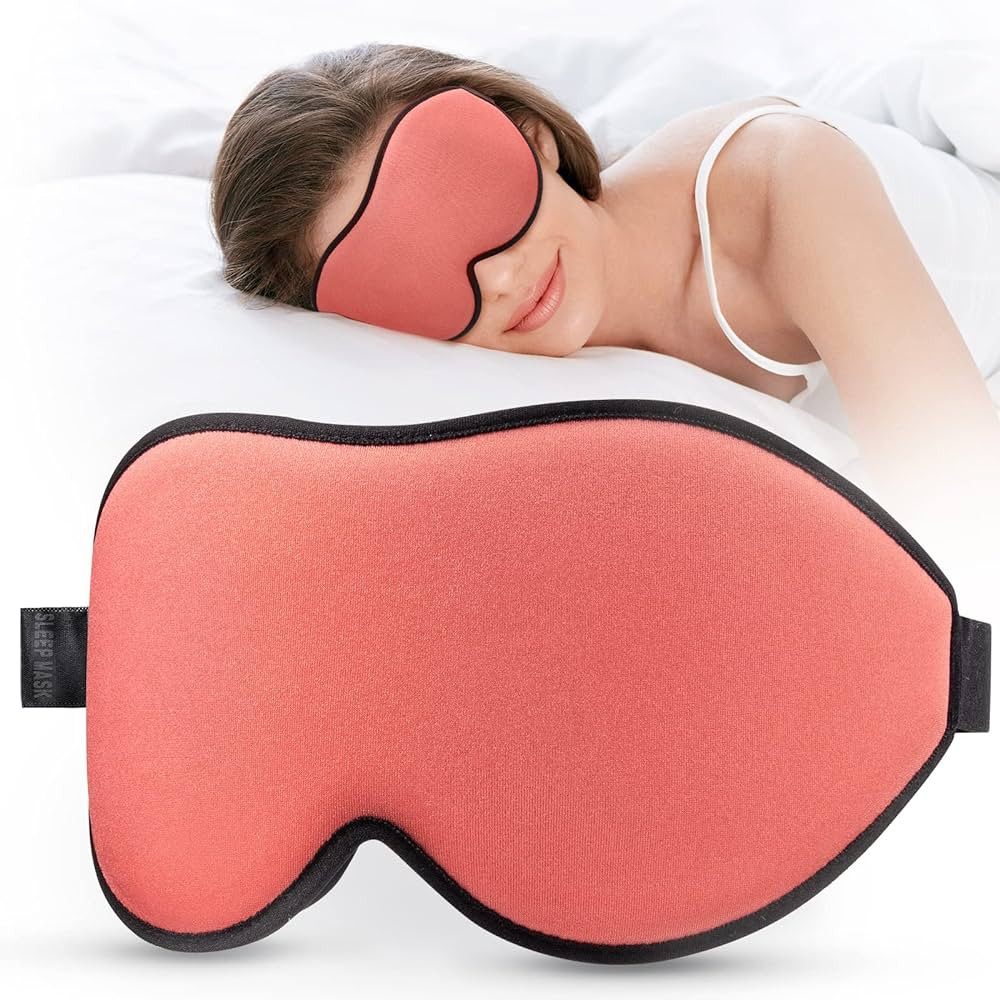 LitBear Sleep Masks for Women, Sleep Eye Mask for Sleeping, Comfortable Night Sleeping Mask, Soft... | Amazon (US)
