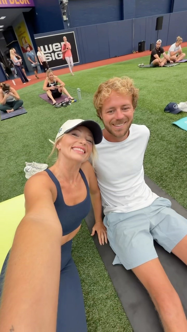 Yoga Day at the @raysbaseball with @sunstateyoga 🤍🌴 #sunstateyoga #rays #tropicanafield #newinstpete #stpete