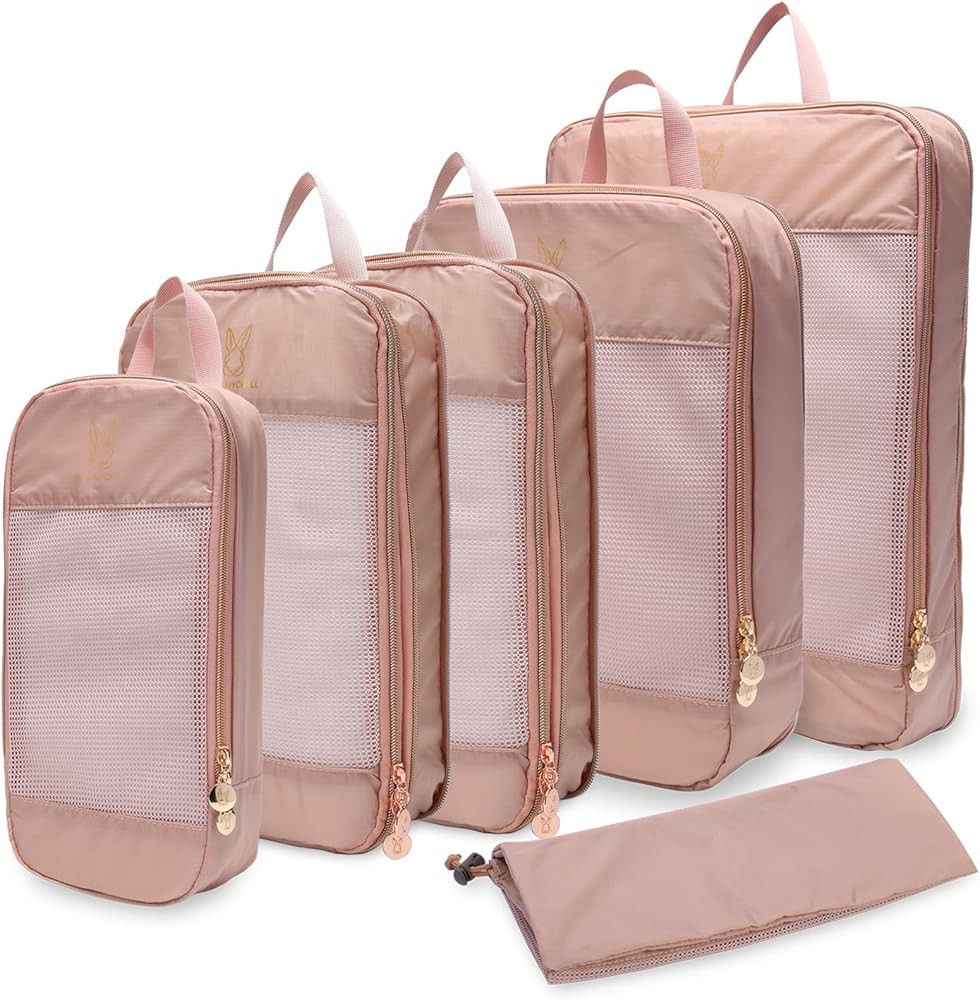 Expandable Compression Packing Cubes for Suitcases,6 Set Lightweight Compressible Travel Packing ... | Amazon (US)