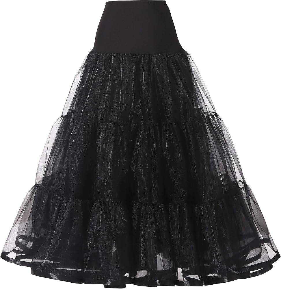 Women's Ankle Length Petticoat Bridal Wedding Slip Hoopless Crinoline Underskirt | Amazon (US)