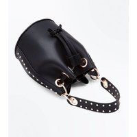 Black Studded Mini Duffle Bag New Look | New Look (UK)