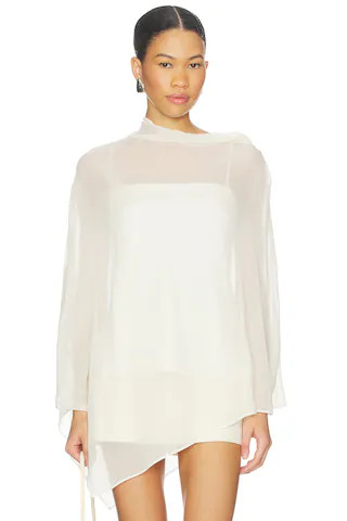 L'Academie Evolet Top in Ivory from Revolve.com | Revolve Clothing (Global)
