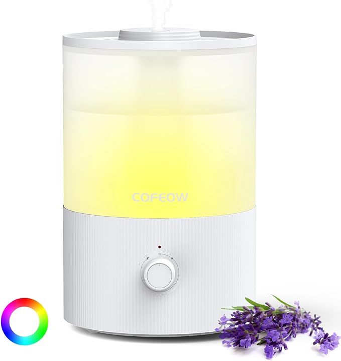 Cofeow Humidifiers for Bedroom, 3.5L Top Fill Cool Mist Humidifiers with Essential Oil Diffuser, ... | Amazon (US)