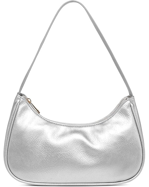 Afashor Shoulder Bags for Women Vegan Leather Hobo Sling Tote Handbag Retro Clutch Purse with Zip... | Amazon (US)