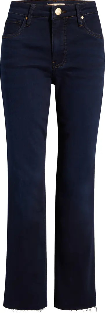 Kelsey Fab Ab Raw Hem High Waist Flare Jeans | Nordstrom