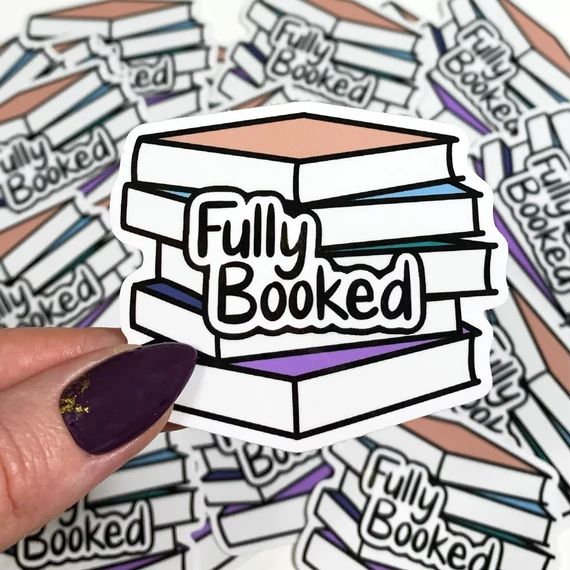 Cute Book Sticker Reading Decal Book Lover Gift fully - Etsy | Etsy (US)