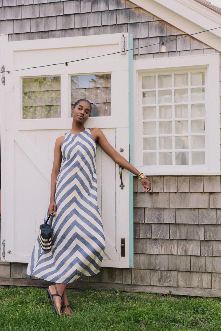 Villa Stripe Cotton Portia Dress | Tuckernuck (US)