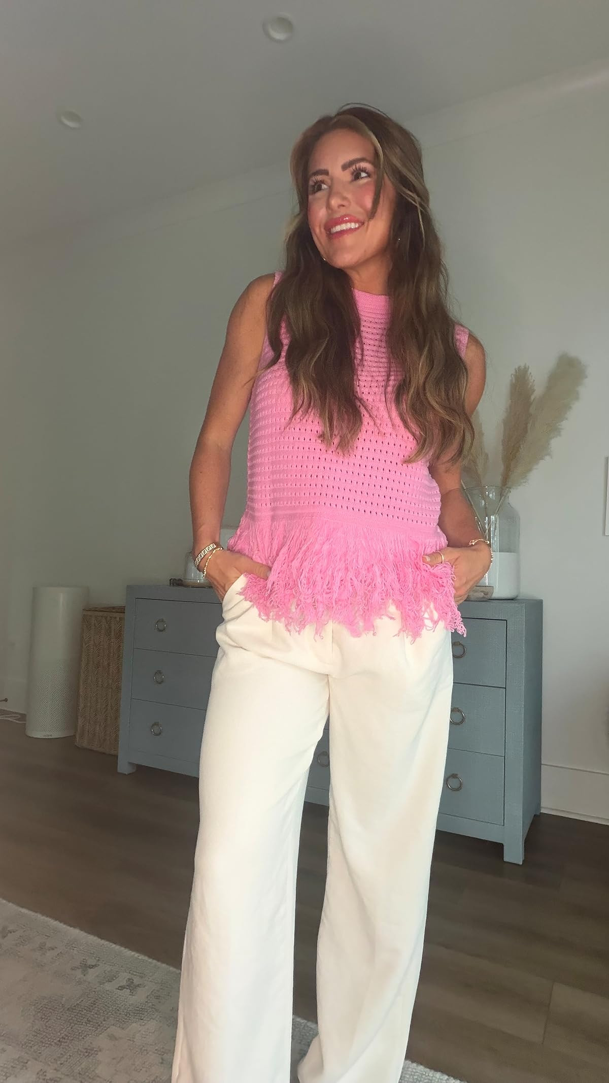 Perfect for a casual day out! Check out these stylish Amazon finds. crochet tank, linen pants, boho style, amazon picks, jess fay 

 #LTKPetite