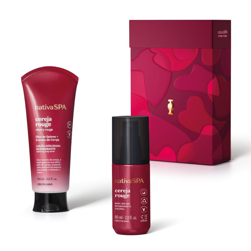 Kit Presente Dia dos Namorados Nativa Spa Cereja Rouge (2 itens) | O Boticário | oBoticario (BR)