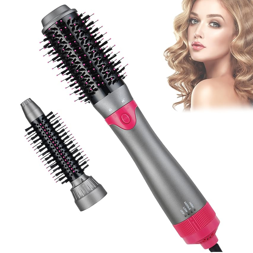 REVLON One-Step Hair Dryer and Volumizer Hot Air Brush, Pink | Amazon (US)