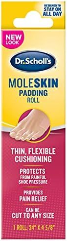 Dr. Scholl’s Moleskin Plus Padding Roll (24" x 4 5/8") / All-Day Pain Relief and Protection fro... | Amazon (US)
