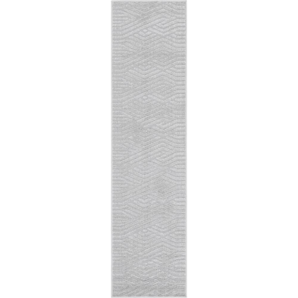 Sabrina Soto Gray 2 ft. x 8 ft. Hudson Indoor/Outdoor Runner Rug | The Home Depot