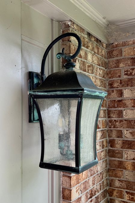 I love the patina on these lanterns!