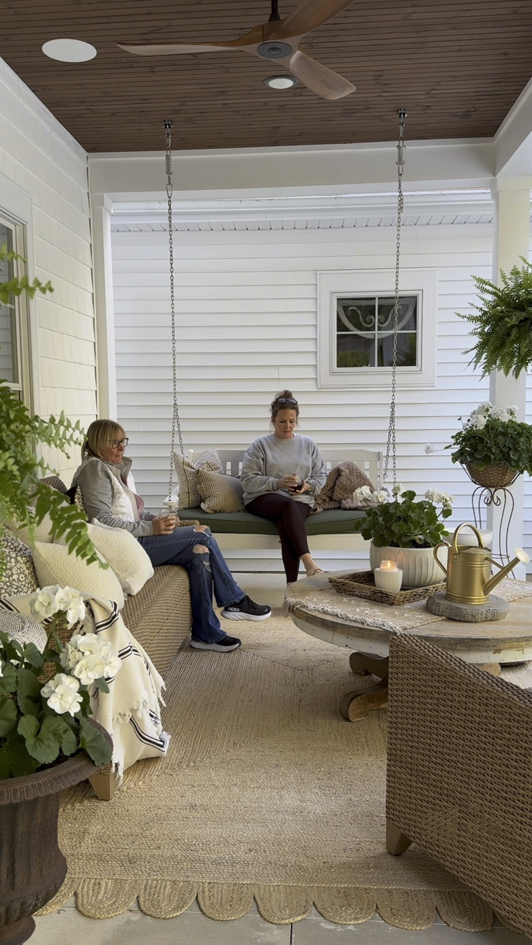 Porch furniture with built-in cushions. 


#LTKHome #LTKSaleAlert