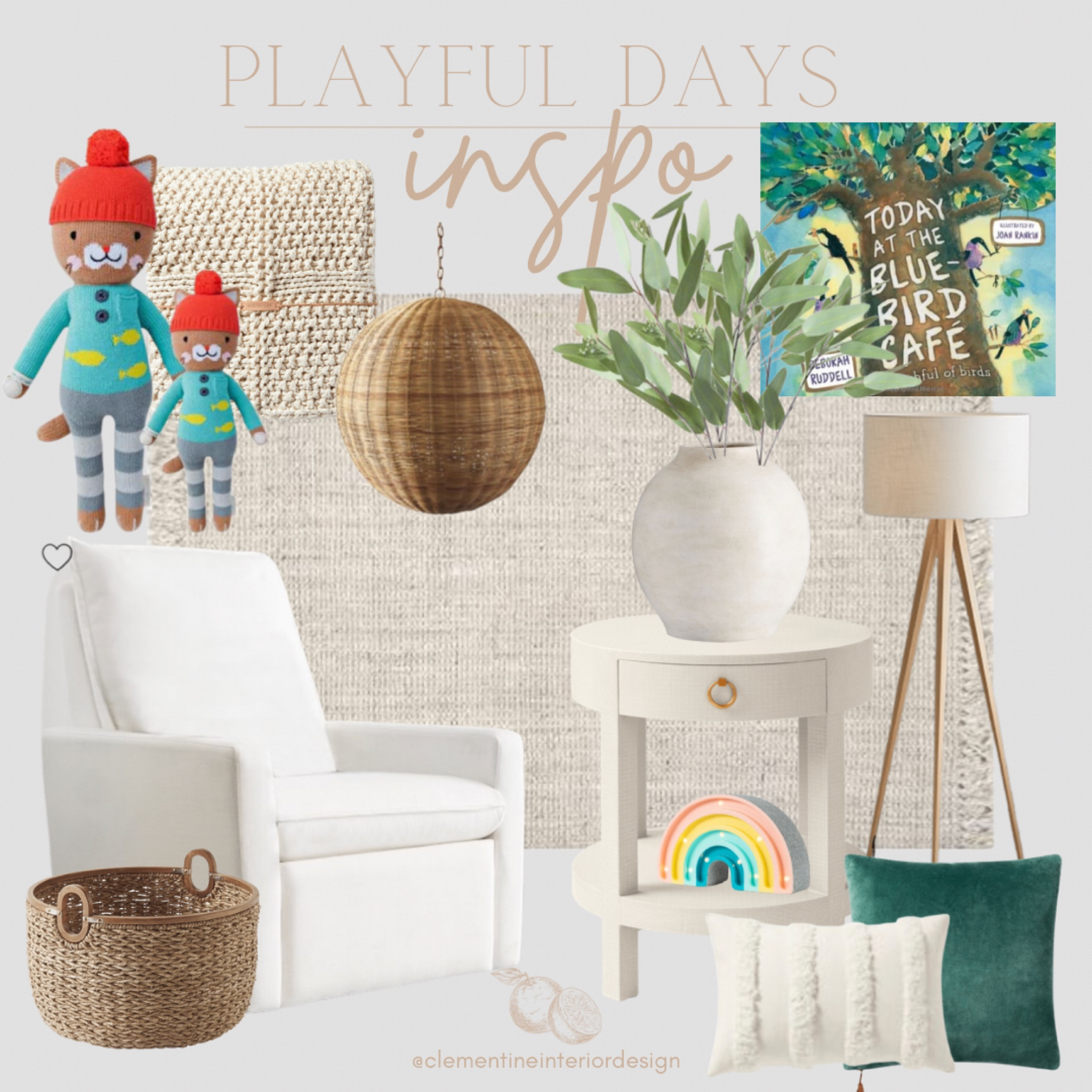 A playful scene 🤍

Kids room design
Nursery decor
Cuddle and kind dolls
Kids books
Floor lamp
Rattan pendant
Throw pillows
Jute rug
Natural decor
Linen chair
White vessel

#LTKhome #LTKkids #LTKbaby