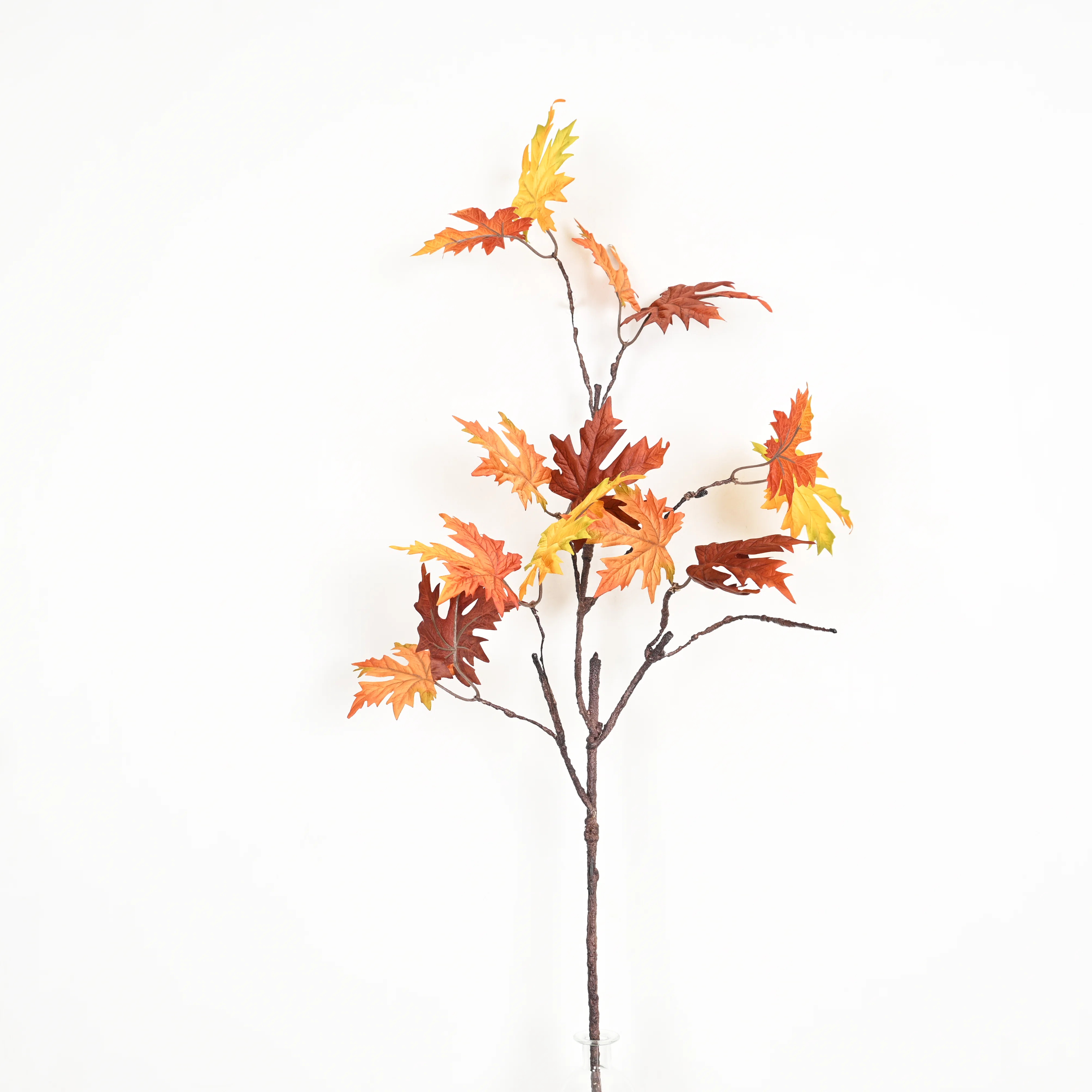 36" Artificial Autumn Maple Leaf Spray Branch For Vase Filler, Farmhouse Fall Thanksgiving Harvest Festival Displays, Long Stem Foliage For Wedding Pa | Wayfair North America